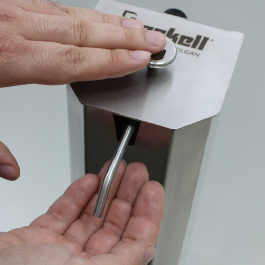 Dispensador gel de pé