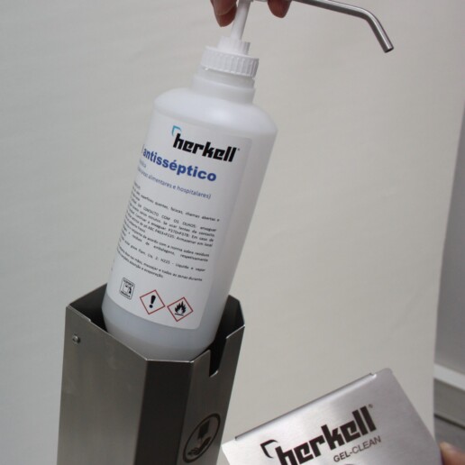 Dispensador gel de pé