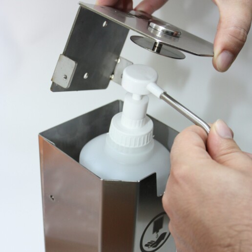 Dispensador álcool gel de parede